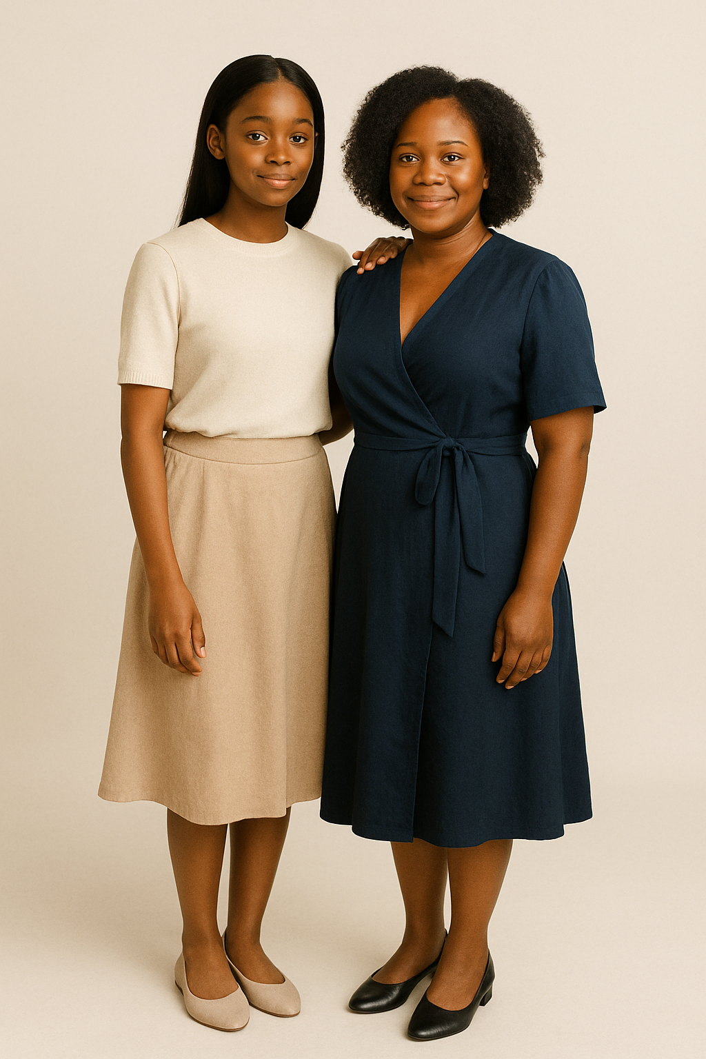 Mother Daughter Pose 8